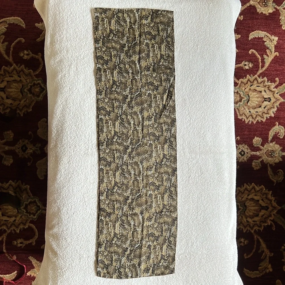 Maggy London Brown and Tan Snake Print Scarf - Picture 3 of 11